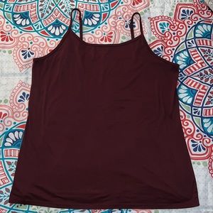 Maroon cami/tank